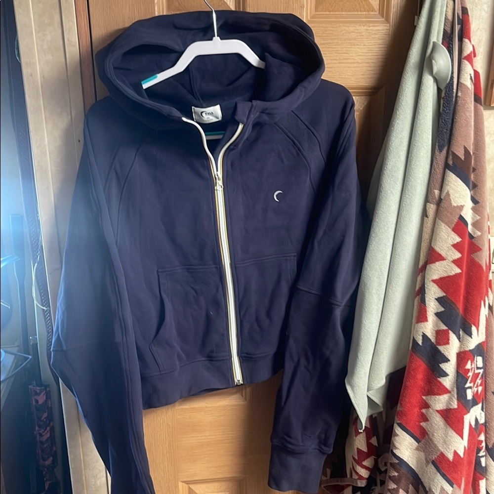Navy Blue Zip-Up Hoodie NWOT